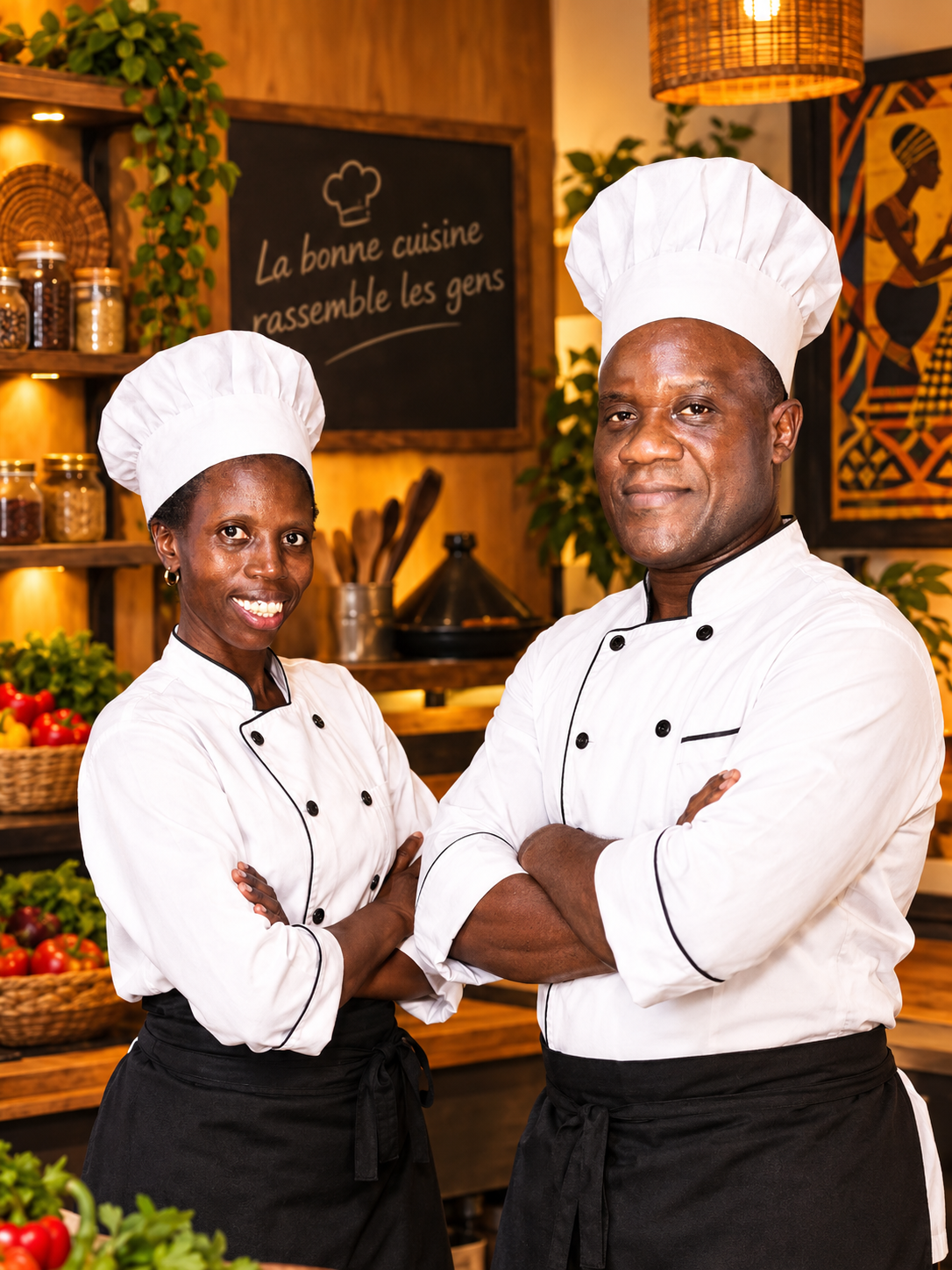Les chefs de Douceurs Culinaires vous accueillent